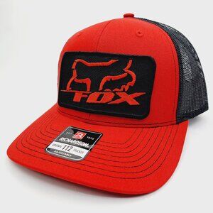 Fox Racing Richardson 112 Trucker Cap Hat Mesh Snapback Embroidered Patch